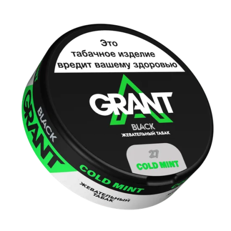Жевательный табак Grant Black Gold Mint