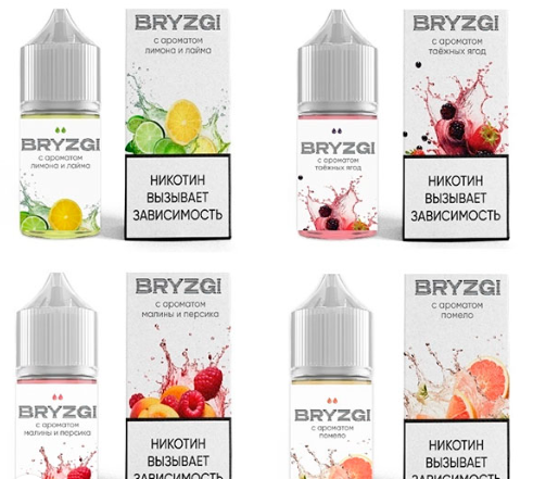 Жидкость Bryzgi - Банан Смородина 30ml 20mg strong