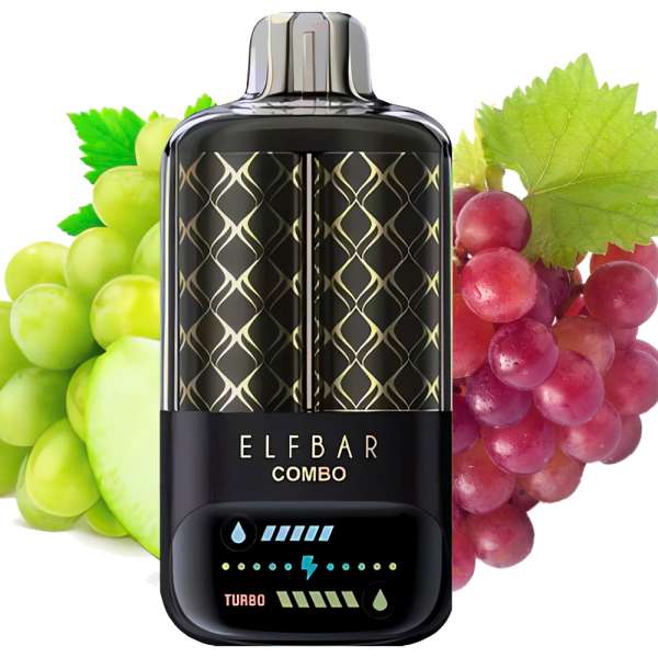 Одноразовая электронная сигарета ELF BAR Combo 25000 Green Grape/Grape