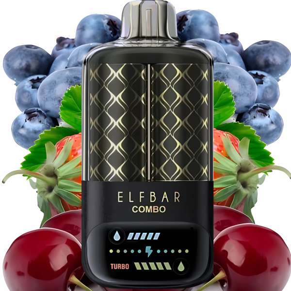 Одноразовая электронная сигарета ELF BAR Combo 25000 Blueberry Sour Raspberry/Cherry