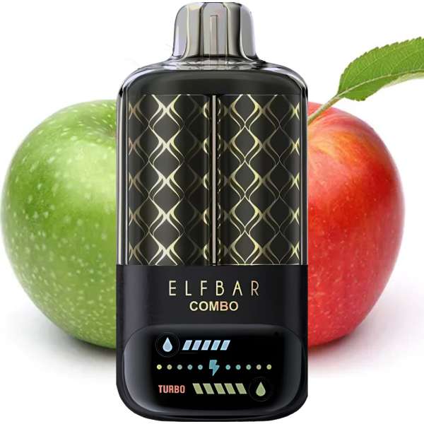 Одноразовая электронная сигарета ELF BAR Combo 25000 Green Apple/Double Apple Shisha
