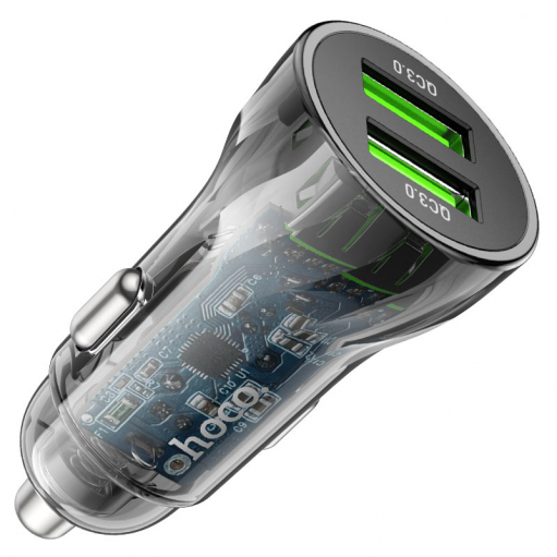 Автомобильное зарядное устройство HOCO Z47 2хUSB черное