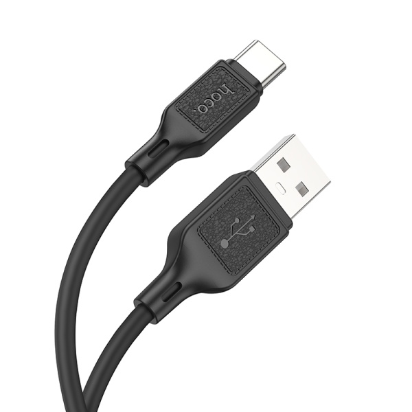 Кабель USB - Type-C HOCO X90 Cool, 1.0м, 3.0A, цвет: чёрный