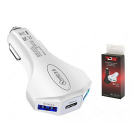 Автомобильное зарядное устройство TDS TS-CAU34 12-32В 2хUSB/1xType-C, Выходной ток: USB1-3.5A, USB2-