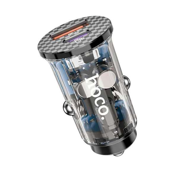 Автомобильное заряд. устр. Hoco DZ3 Max 1USB 1C 42.5W черное