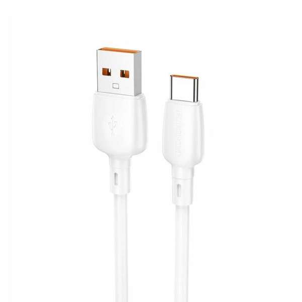 Кабель Type-C Borofone BX93 Super power длина 1м, ток до 6А, коробка, белый