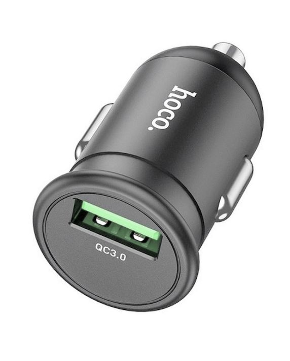 Автомобильное зарядное устройство HOCO Z49B 12/24В 1хUSB+1xType-C, Выходной ток: USB1-3A, Type-C-PD2