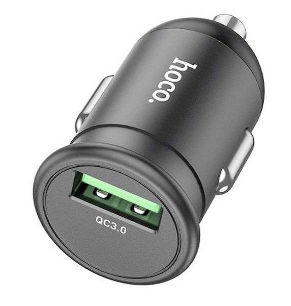 Автомобильное зарядное устройство HOCO Z49B 12/24В 1хUSB+1xType-C, Выходной ток: USB1-3A, Type-C-PD2