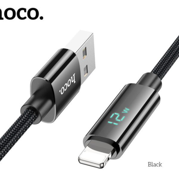 Кабель USB - 8 pin HOCO U125 цвет: черный