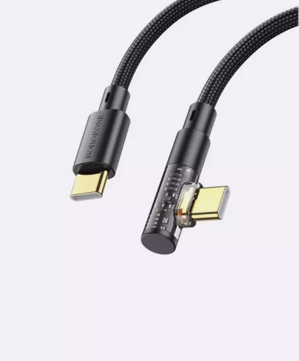 Кабель Type-C - Type-C Borofone BU39 Rio Discovery длина 1,2м, ток до 3А, PD27Вт, нейл