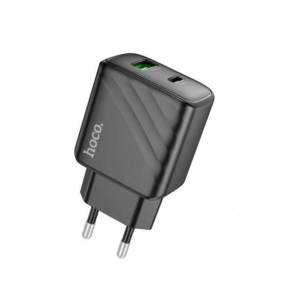 СЗУ HOCO CS23A Sunlight 1хUSB+TYPE-C, 3А, PD30 коробка, черный