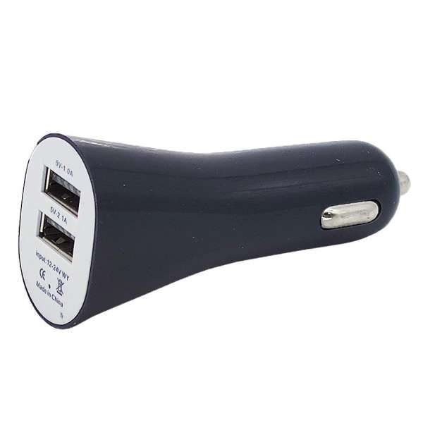 Автомобильное зарядное устройство TDS TS-CAU12 (AV-345) 12В 2хUSB, Выходной ток: USB1-1А, USB2-2,1А,