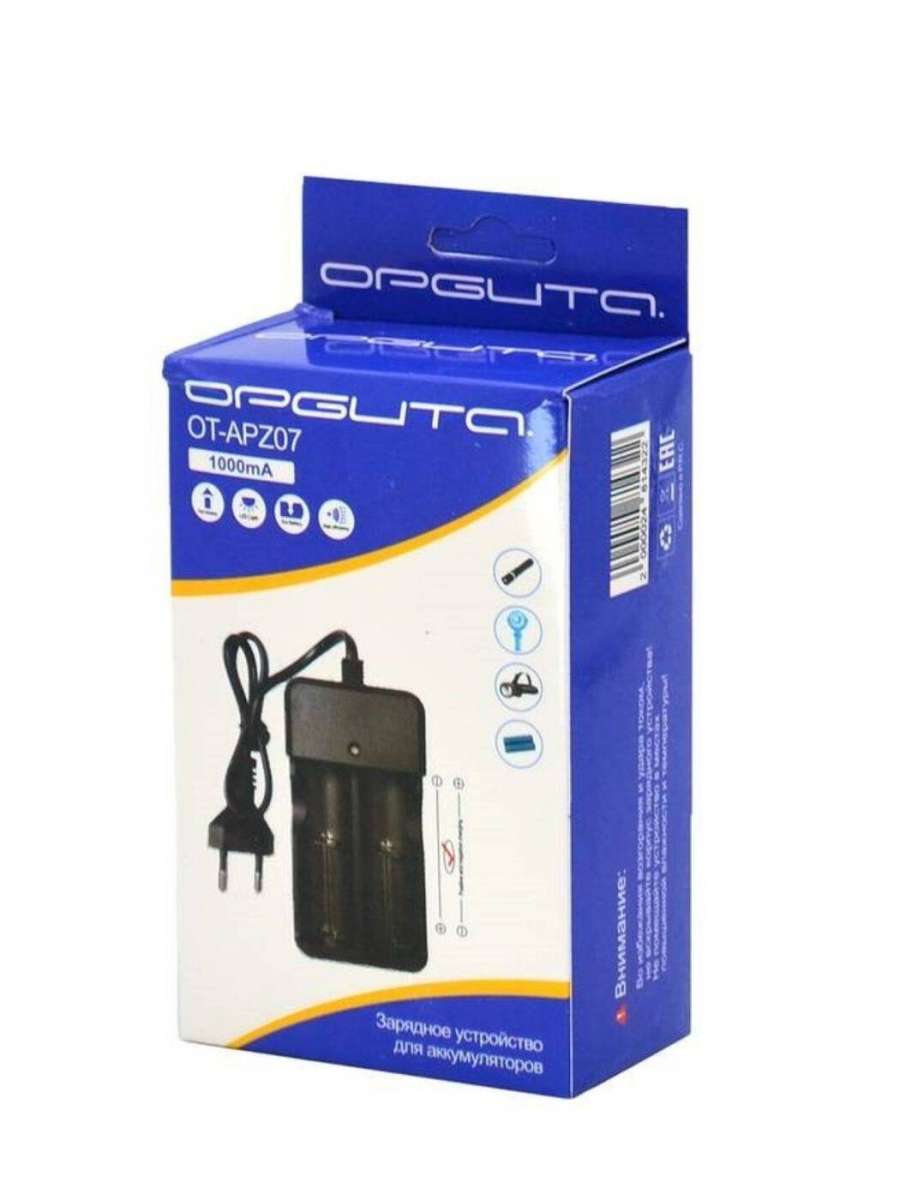 Зарядное устройство Орбита OT-APZ07 (ZU-282A) 1000 mA 18650/17650/16340/14500/10500/26650 4,2В, паке