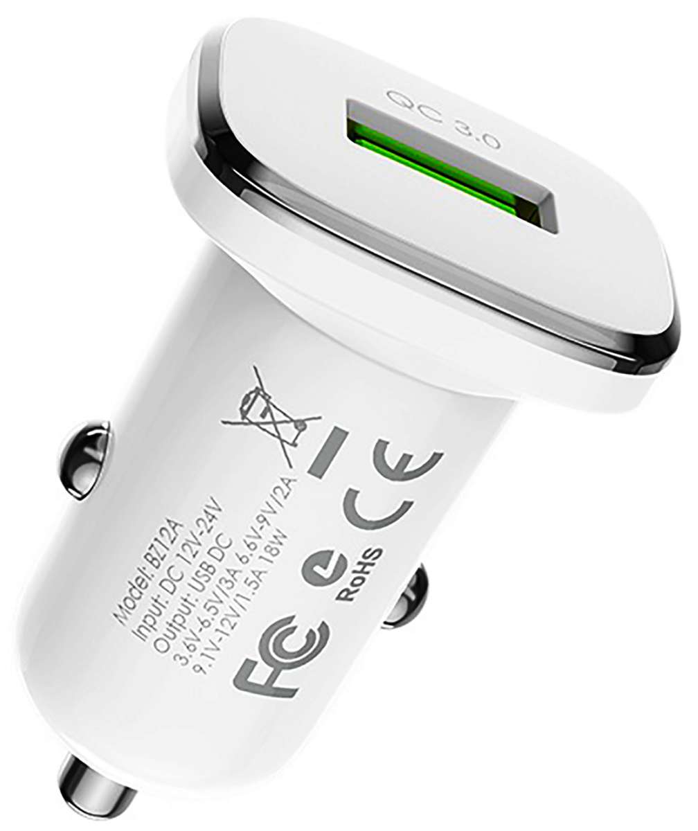 Автомобильное зарядное устройство Borofone BZ12A Lasting power + кабель MicroUSB 12/24В 1хUSB, Выход