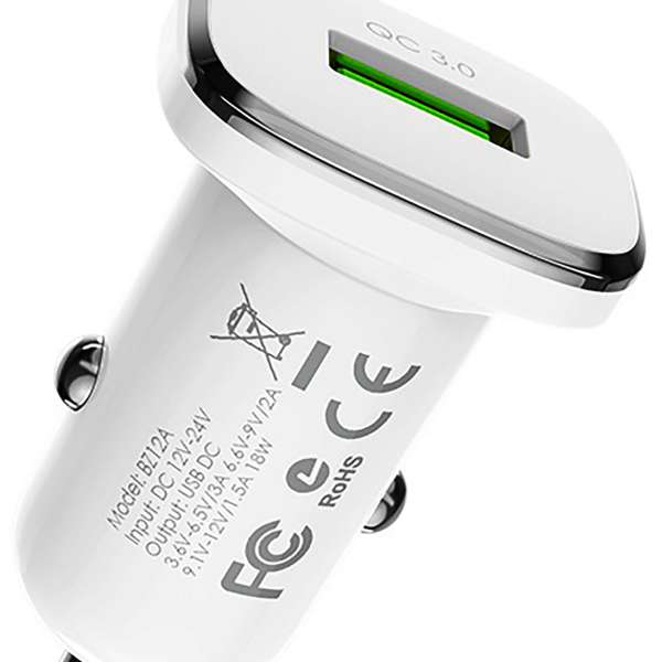 Автомобильное зарядное устройство Borofone BZ12A Lasting power + кабель MicroUSB 12/24В 1хUSB, Выход