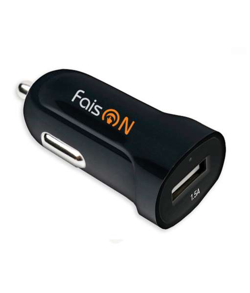 Автомобильное зарядное устройство FaisON FS-Z-409 12/24В 1хUSB, Выходной ток: USB-1,5А индикация вкл