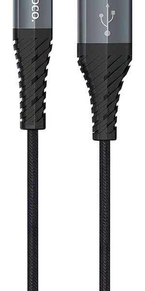Кабель Type-C HOCO длина 1м, USB2.0, 3А, коробка, черный (X38 Cool)