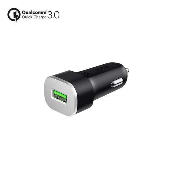 Автомобильное зарядное устройство Deppa 11286 USB Quick Charge 3.0 5В/3А, 9В/2А, 12В/2А, функция защ