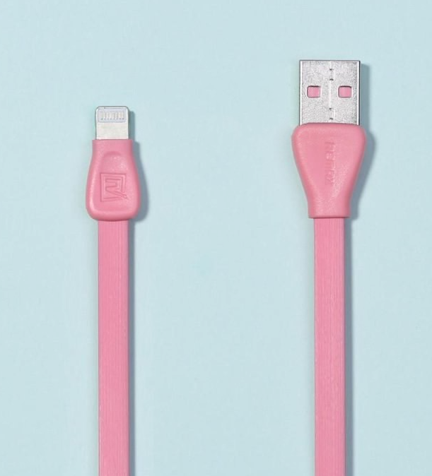 Кабель iPhone 5 Remax длина 1м, коробка, розовый (Martin RC-028I)