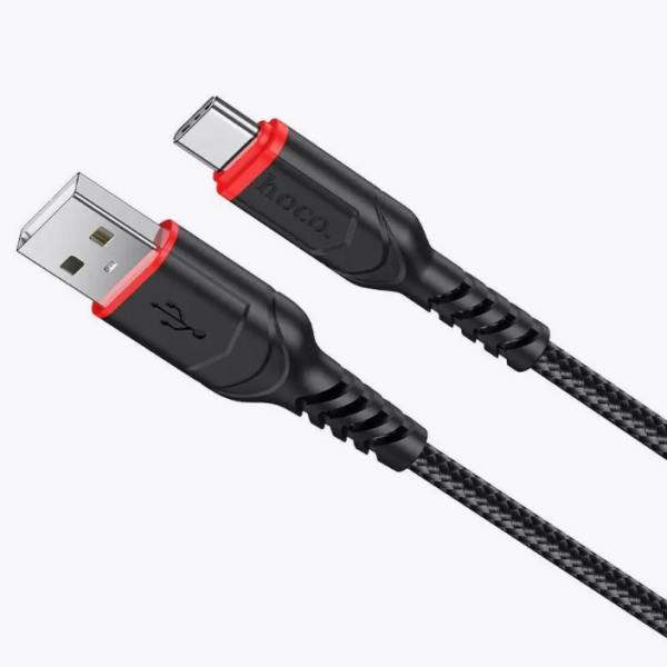 Кабель Type-C HOCO длина 1м, USB2.0, 3А, коробка, черный (X59 Victory)