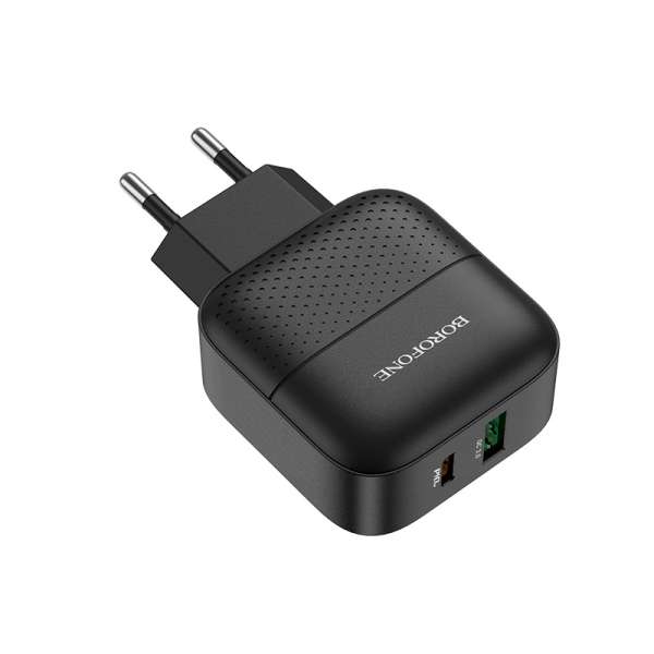Зарядное устройство Borofone BA46A Premium 3000 mA 1хUSB/1хType-C, выходной ток: USB1-3A, Type-C-3A,