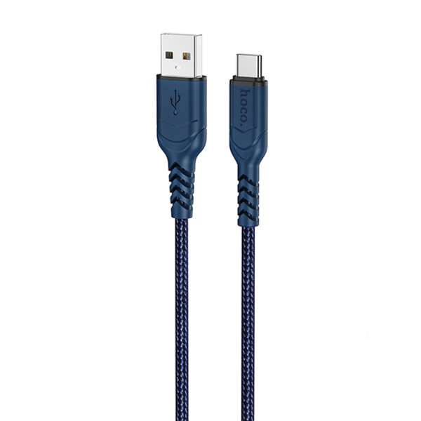 Кабель Type-C HOCO длина 1м, USB2.0, 3А, коробка, синий (X59 Victory)