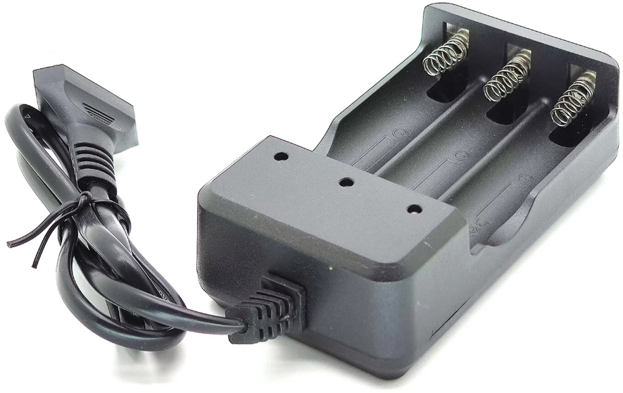 Зарядное устройство Орбита OT-APZ10 1000 mA Li-ion: 18650 4.2V на 3 аккумулятора, индикатор заряда, 