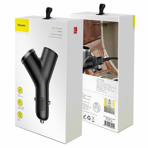 Автомобильное зарядное устройство Baseus BSC-C16N 12/24В 2хUSB, Выходной ток: USB1-3,4A, USB2-3,4A, 