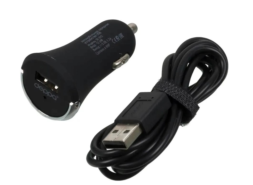 Автомобильное зарядное устройство Deppa microusb 11202