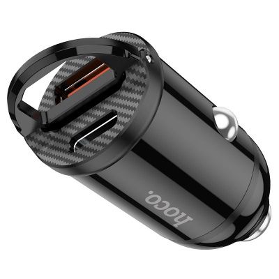 Автомобильное зарядное устройство HOCO NZ2 Link 12/24В 1хUSB+1xType-C, Выходной ток: USB1-QC3.0, Typ