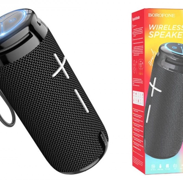 Акустическая система mini MP3 Borofone BR24 10Вт Bluetooth 5.0, MP3, microSD, USB, AUX, TWS зеленый