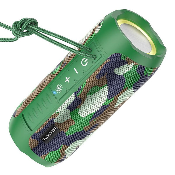 Акустическая система mini MP3 Borofone BR37 Noble 10Вт Bluetooth 5.3, MP3, microSD, USB, AUX, камуфл