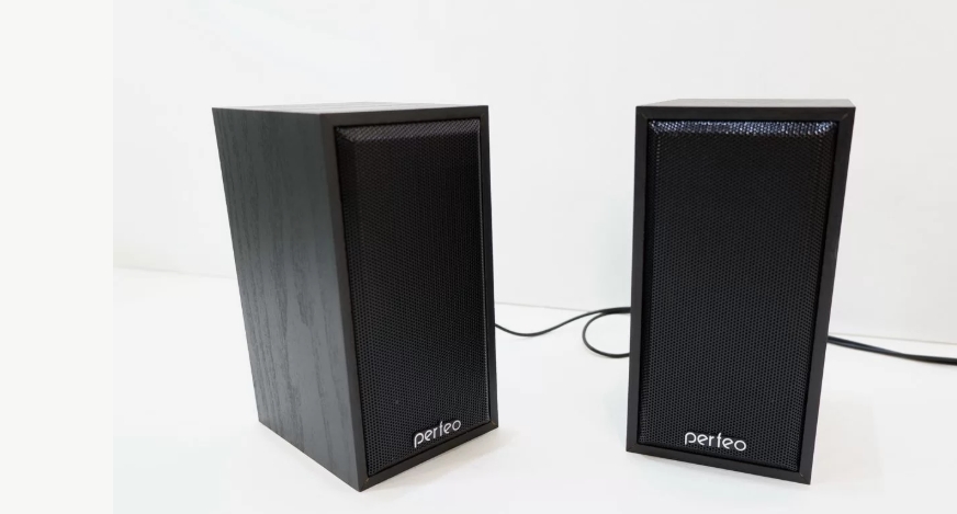 Акустические системы 2.0 Perfeo PF-A4327/ PF-84-BK "Cabinet" 2х3Вт корпус дерево, регулировка громко