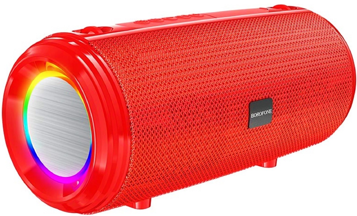 Акустическая система mini MP3 Borofone BR13 Young 10Вт Bluetooth 5.0, MP3, microSD, USB, AUX,красный