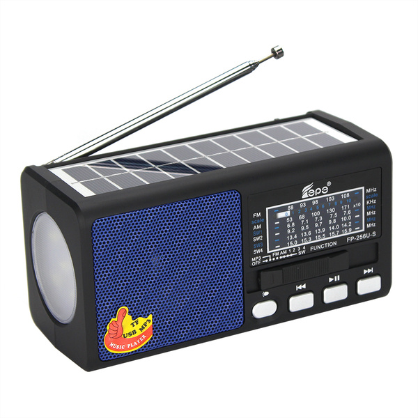 Приемник Fepe FP-256BT-S аккумуляторный, USB/microSD до 32Гб, Bluetooth, питание: аккумулятор 18650 