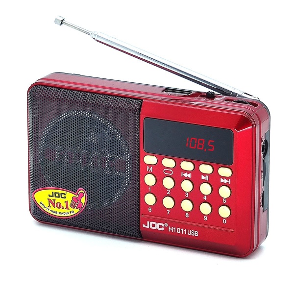 Приемник Joc H1011BT аккумуляторный AUX/USB/microSD до 32Гб, Bluetooth, питание