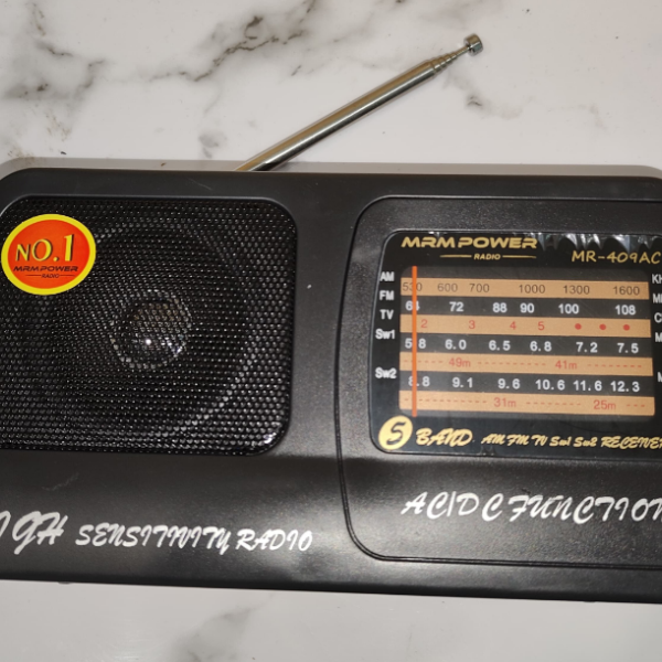 Приемник MRM-Power MR-409AC сетевой, AUX, питание: 220B, (2хR20)