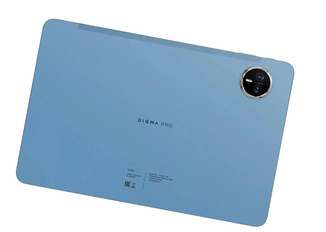 Digma Pro Eclipse T616 8C/8Gb/256Gb 11" In-Cell 1920x1200/4G/2Sim/2/голубой/BT/20Mpix/8Mpix/ TA3E1P0