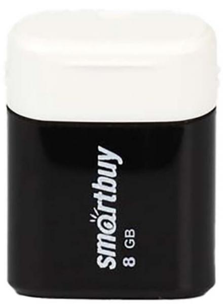 Флэш диск 8 GB USB 2.0 SmartBuy Lara Black с колпачком