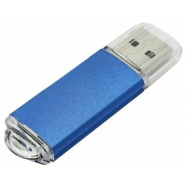 Флэш диск 16 GB USB 2.0 Perfeo E01 economy series Blue с колпачком, металлический корпус