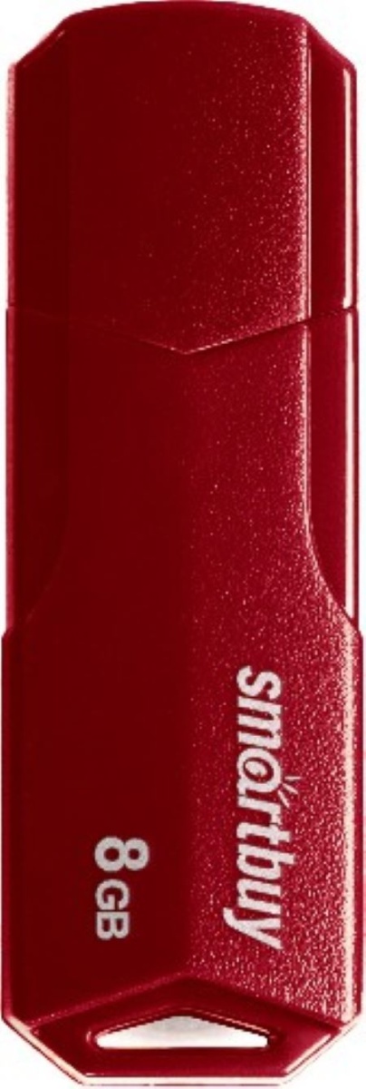 Флэш диск 4 GB USB 2.0 SmartBuy CLUE Burgundy с колпачком