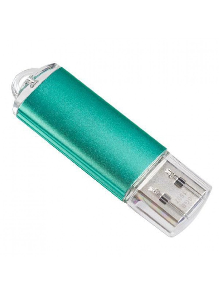 Флэш диск 32 GB USB 2.0 Perfeo E01 economy series Green с колпачком, металлический корпус