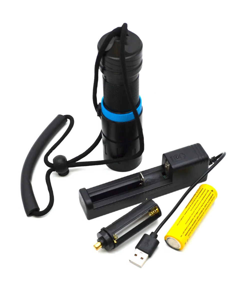 Фонарь для дайвинга огонь h-911