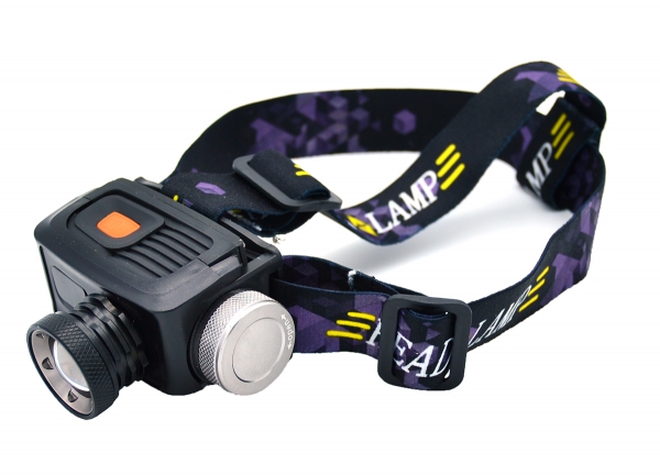 Фонарь налобный Патриот PT-FLG13 (SL-707) 1 светодиод XPE 1х18650(1200mAh, 3.7V), ZOOM, пластик/мета