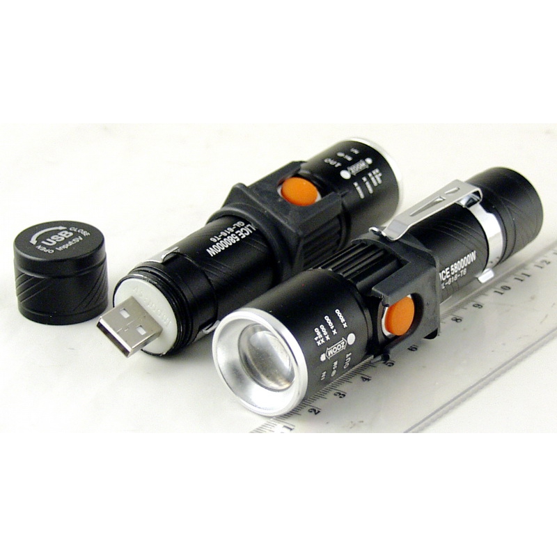 Фонарь ручной YY-616USB-T6
