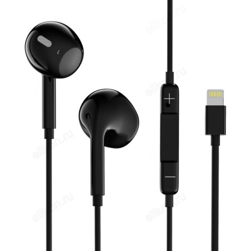 Наушники с микрофоном Perfeo "Redone" PF-C3180 внутриканальные, кабель 1,2м, Lighting, кнопка вызова