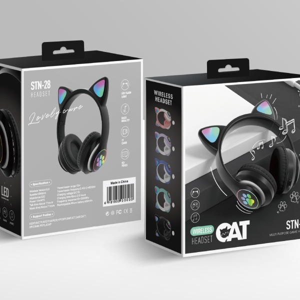 BT наушники полноразмерные CAT STN-28 black