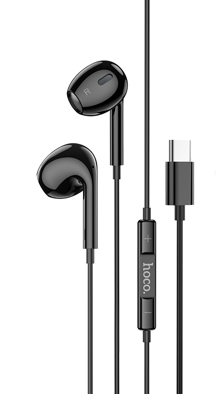 Наушники с микрофоном HOCO M1 Max вкладыши, кабель 1,2м, 3,5мм 4-pin Jack, кнопка вызова, черный 