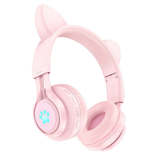 BT наушники полноразмерные Hoco w39 pink