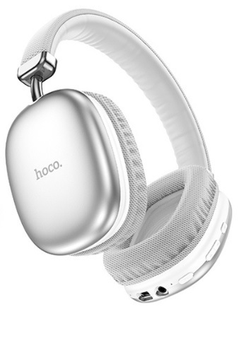 Наушники беспроводные HOCO W35 полноразмерные, Bluetooth 5.3, коробка, серебро